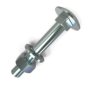 AUPROTEC M6 Flachrundkopfschrauben mit Muttern und U-Scheiben