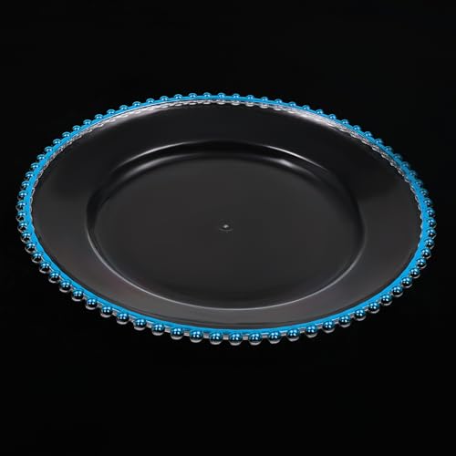 Platos decorativos redondos de plástico 25 pzas miniatura 5