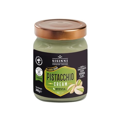Pistaziencreme streichzart ohne Zuckerzusatz ohne Palmöl vegan 380g **Stark reduziert MHD 07/2026 meist deutlich länger haltbar.**