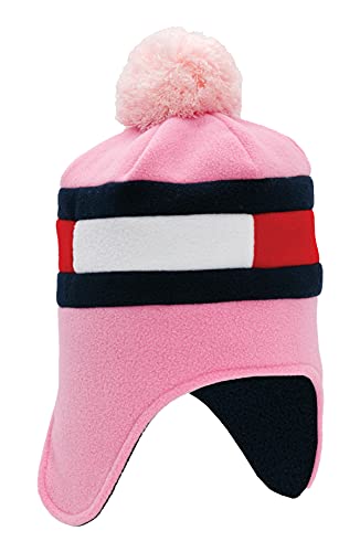 Tommy Hilfiger Girls' Cuffed Hat with Pom Pom2