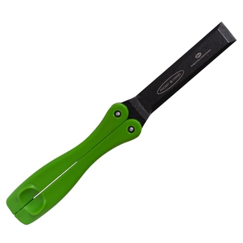 FastCap Pocket Wood Chisel with Foldable Nylon Handle for Carpentry and Woodworking - 3/4" Precision Tool Steel, 56-58 Rockwell Hardness - 80495