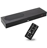 ZVOX AccuVoice AV835 Dialogue Clarifying Soundbar - Patented Hearing Technology with 20 Levels of Voice Boost, Dual Woofers, Low-Profile TV Speaker for Home Theater and Smart TV - Black
