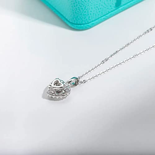 Collier moissanite 1ct couleur D chaîne ajustable 40+2+3cm argent 925 massif - 5
