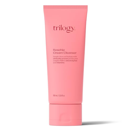 Trilogy Rosehip Cream Cleanser, New Formula with Prickly Pear, 3.38 fl oz