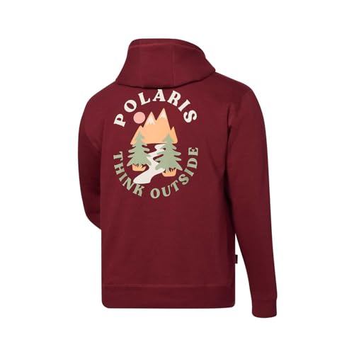 Polaris Men's Think Outside Crewneck Pullover Hoodie Sweatshirt, Comfortable Cotton Blend, 60% Cotton, 40% Polyester2