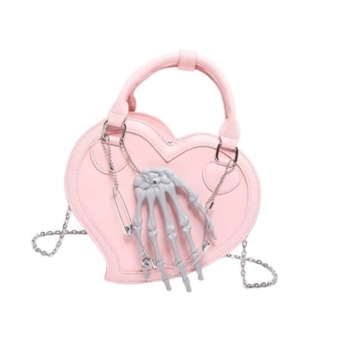 Sac à bandoulière rétro léopard en cœur pour femme chic