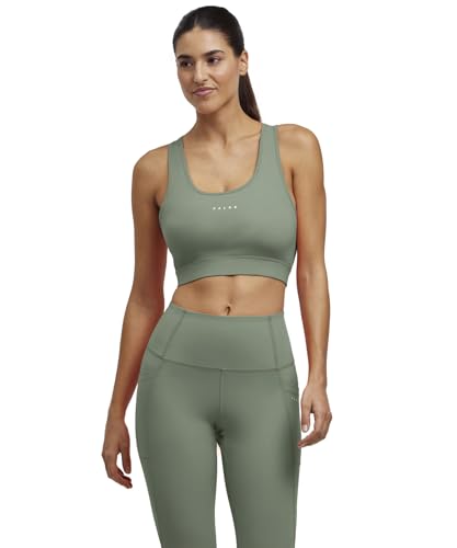 FALKE Damen Sport-BH Training Perform Better Racer W Sb Funktionsmaterial für mittleren Aktivitätslevel 1 Stück, Grün Sea Breeze 7496, L