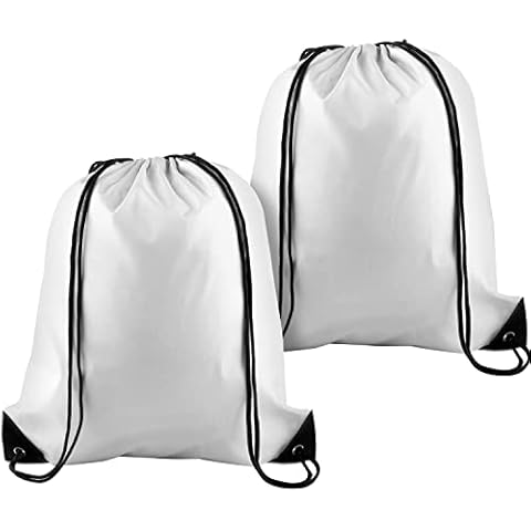 KUUQA White Drawstring Backpack Cover