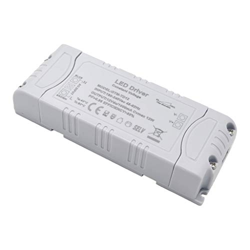 YAYZA! 1-Pack Premium IP44 12V 1A 12W Constant Voltage Output 5%-100% TRIAC Dimmable LED Driver AC DC Switching Low Voltage Transformer Power Supply