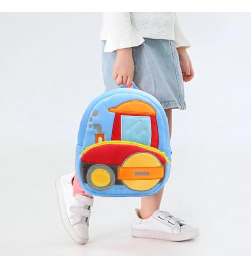 Image of Frantic Kids Velvet School Bag Plush Backpack Baby Girl Preschool Bags Ideal for Baby Boy & Girl Picnic Bags (2-5 Years)