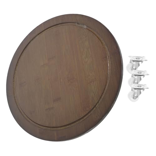 Toyvian Dolly De Plantas Redondo con Ruedas Soporte Móvil para Macetas Base Rodante para Interior y Exterior para Mover Flores y Plantas