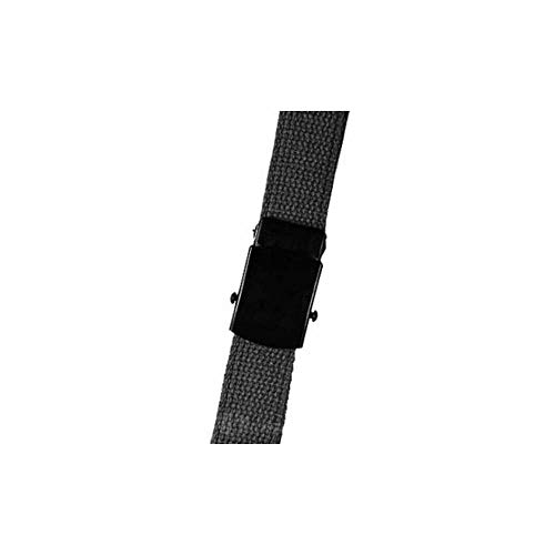 5ive Star Gear Web Belts with Closed Face Gold Buckle, Black, 44