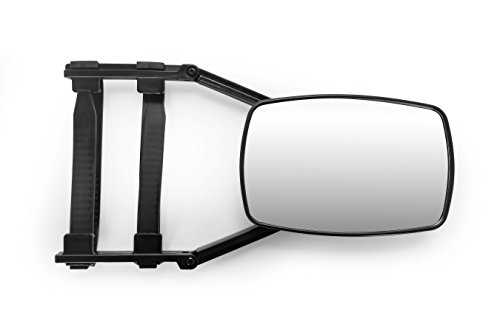 Camco Clamp-On Towing Mirror - Securely Clamps Onto Your Vehicle's Mirror To Increase Visibility While Towing (25650), Black #TOP1