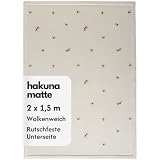 Wolkenweiche Spielmatte Baby 200x150x2,5cm, Blumen, Tatami Matte