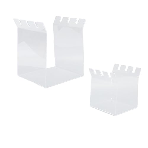 Baxnore Soporte de Soporte de Bolsa de congelador acrílico Ajustable, Estante de Organizador de Bolsas Zipllock para Sellado de Almacenamiento de Alimentos, organización de encimer