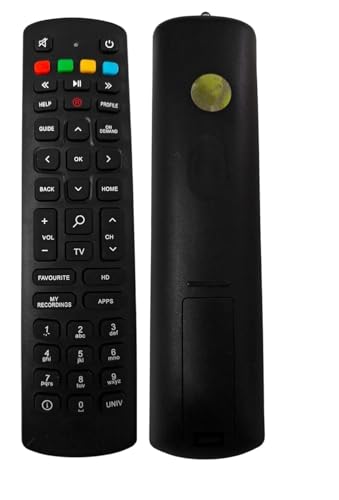 Image of ALERHA Compatible with Jio Remote for Fiber Set Top Box to Setup and Match Exactly Key by Key to Replicate, Functions of The Existing Original Non Voice Infrared Remote Control