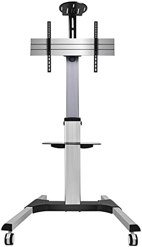 SRHIMEOS Mobile Standing TV Cart Height Adjustable for 40"-70" Plasma LCD LED Flat Screen/Curved TV Can Bear 70kg/154lbs, Max VESA 600x400 mm with Tilt, Swivel and Height Adjustment Stand