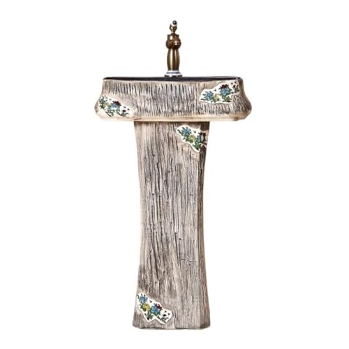 Lavabos De Pedestal Lavabo de jardín Lavabo de balcón Lavabo de columna tallada artística Lavabo de columna for exterior Lavabo de jardín Lavabos De Pedestal Para Baño
