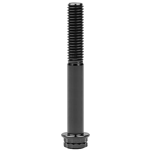 Image of Titanium Flange 12 Point Head M8 x15 20 25 30 35 40 45 50 55 60 65 80mm Screw Bolt Pack of 4 (Black, M8x80mm)