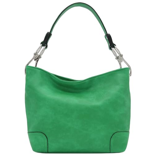 Image of Hobo Shoulder Bag with Big Snap Hook Hardware