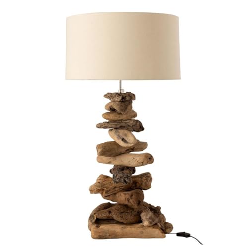 Paris Prix Lampe à Poser Design Bois Flotté 63cm Naturel