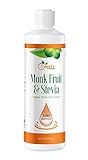 Monk Fruit & Stevia Liquid Sweetener Drops - Natural Sweeteners & Sugar Alternatives - Delicious Blend with No Bitter Aftertaste - Concentrated Sweetener Liquid Drops Extract – 16 FL OZ (3200 Servings)