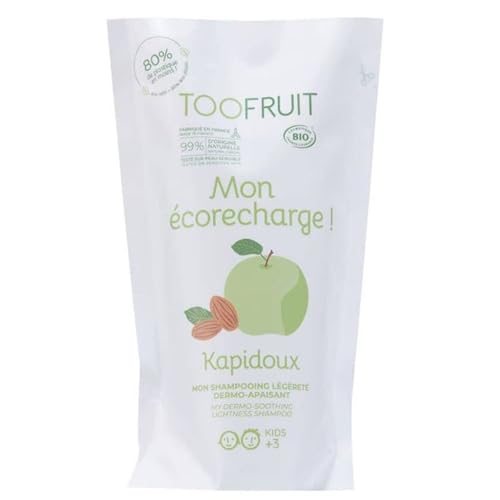 Champú orgánico infantil de manzana de almendra dulce Kapidoux Ecorecharge