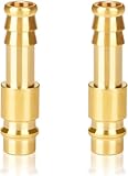 oumuik 2 St Druckluftkupplung 10mm /Druckluft-Anschlussbuchse 10 mm Messing DN10 Anschlussbuchse Schlauchstopfen Ventilbuchse Gewindestopfen Druckluft-Stecknippel