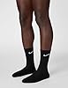 NIKE Men's Everyday Cushion Crew Training Socks 6 Pair , Black/White, L UK #1