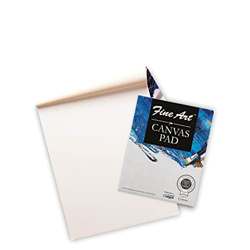 Fevicryl Fine Art Canvas Board (9 X 12 inch),100% Cotton Fine Grain Canvas Board for Painting,Ideal for Watercolor, Acrylic Paint,and Oil Paint Suitable for Beginners, Students and Artists