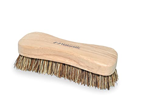 Naturolic All-Natural Wooden Scrub Brush Set, Kitchen Scrub Brush With Wooden Handle, Palmyra Bristle Brush, Eco Friendly Cleaning Products, Scrub Brush Set Of 2 #TOP6