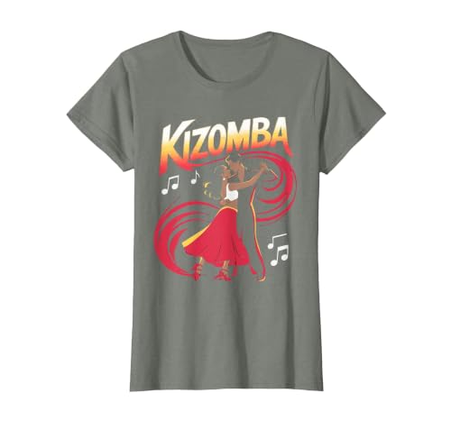 Kizomba Dancing Dancer Bachata Angola Dance Urban Kiz T-Shirt, Women, Olive Heather, Medium
