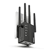 Extensor WiFi, repetidor WiFi de largo alcance, extensor de alcance WiFi, cubre hasta 12880 pies cuadrados, fácil de configurar para el hogar, extensor de señal WiFi, amplificador inalámbrico de doble