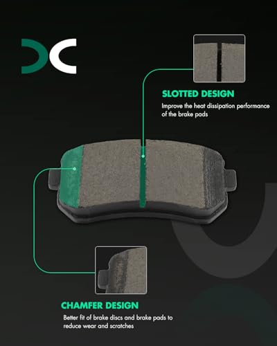 Image of SCITOO D1295 D1398 8PCS Front and Rear Ceramic Brake Pad Sets | Fit For Hyundai For Tucson 2010-2017,For Kia For Cadenza 2014-2016,For Sportage 2011-2015