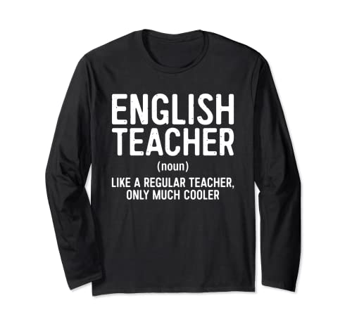 Camiseta de definición de profesor de inglés Manga Larga