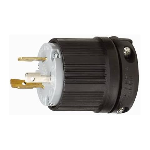 NEMA L5-20 Plug, 20Amp, 125VAC, 2-Pole, 3-Wire Grounding, Locking Plug. Cover