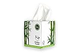 Der freche Panda 100 Prozent Bambus Facial Tissue Cube, 56 Stück Gewebe
