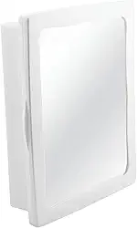 Armário para Banheiro Premium Branco com Espelho e Prateleiras Organização e Decoração