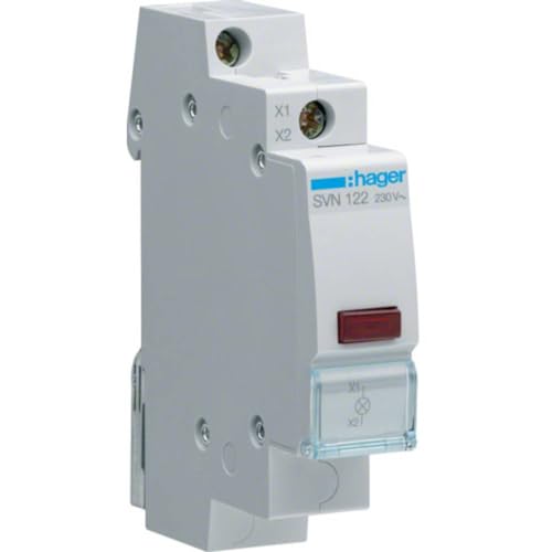 Hager SVN122 LED Leuchtmelder rot 230V AC
