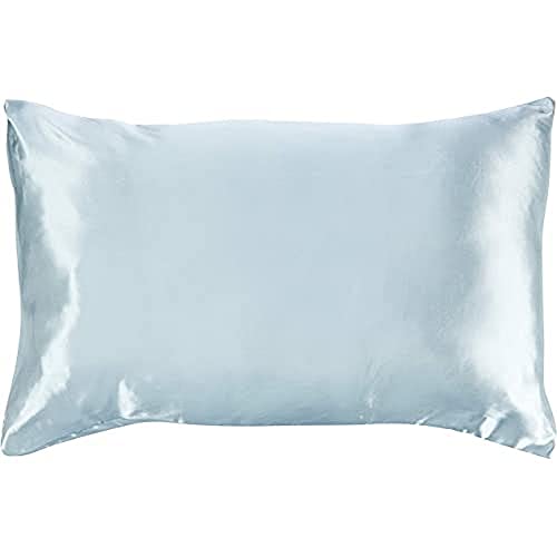 Zoë Ayla Funda De Almohada Sedoso Satén, Tamaño Estándar, Gris Claro 57 g Cover