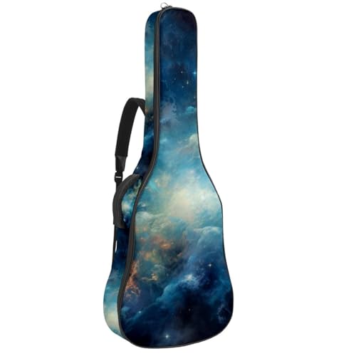 Sac pour guitare étanche bleu multicolore à couche protectrice