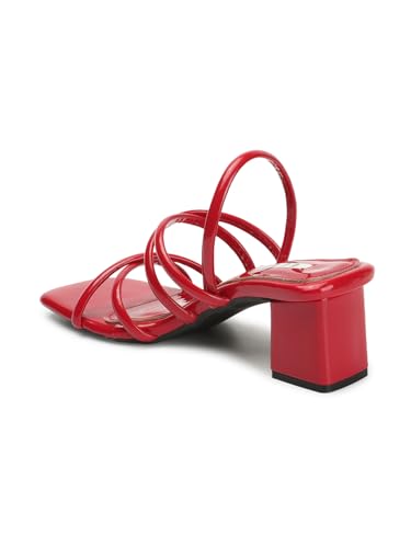 Image of ELLE Women's Strappy Block Heel Slingback Fashion Sandals