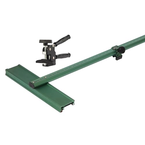 Manual Tile Cutter with Tungsten Carbide Scoring Wheel, Precision Straight Cuts, Adjustable T-Bar Guide for Porcelain & Ceramic Tile, Home Renovation Tool for Floor & Wall Tiles