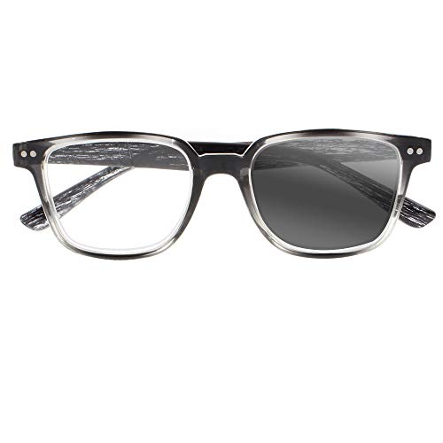 Men Women Rectangle Progressive Multi-focal Reading Glasses Photochromic Sun Reader2