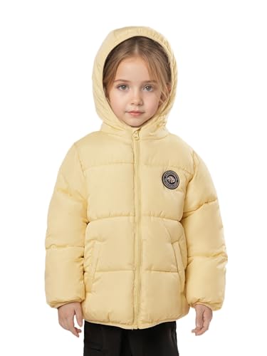 solomate Girls Winter Coats with Hood - Toddler Girls' Outerwear Winter Puffer Heavyweight Fleece Lined Jackets for Kids