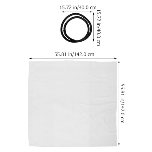 Pañuelo árabe de diseño clásico y poliéster blanco resistente 2