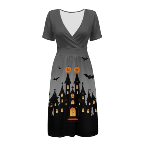 Image of Women's Summer Dresses Short Sleeve Formal Dresses with Pockets | Lightweight Quick‑Dry Soft Comfortable 2026 Fashion Dresses Loose Plus‑Size High‑Waisted
