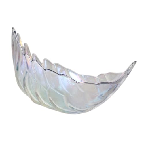 Toyvian Cuenco de Vidrio Estilo Nórdico Multicolor, Tazón Delicado para Frutas y Postres, Tamaño Mediano, Adecuado para Hogar y Restaurante, Cuenco Creativo para Ensalada y Yogur