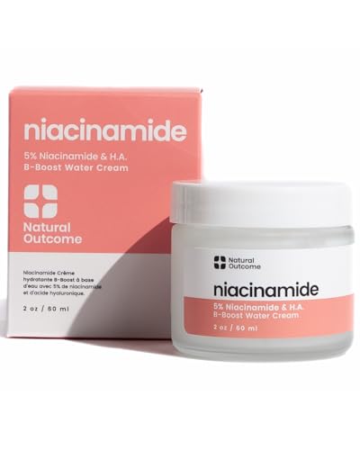 natural outcome Niacinamide Moisturizer – Oil-Free Non-Comedogenic Face Moisturizer with Niacinamide, Lightweight Hydrating Cream for All Skin Types, Vegan, Organic, and Cruelty-Free Skincare