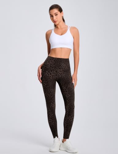 Image of THE GYM PEOPLE Thick High Waist Yoga Pants with Pockets, Tummy Control Workout Running Yoga Leggings for Women